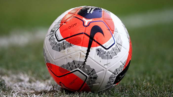 A Premier League ball circa 2020.